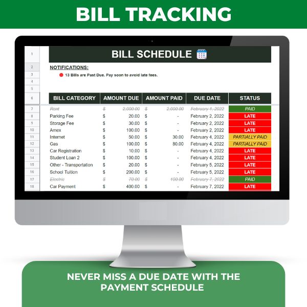 #1 Personal Finance Tracker - Achieve all your Goals with this Easy to use Spreadsheet-