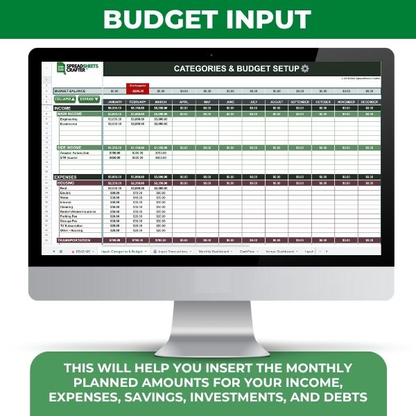 #1 Personal Finance Tracker - Achieve all your Goals with this Easy to use Spreadsheet-