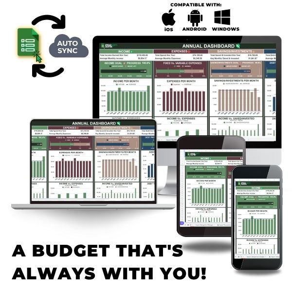 #1 Personal Finance Tracker - Achieve all your Goals with this Easy to use Spreadsheet-
