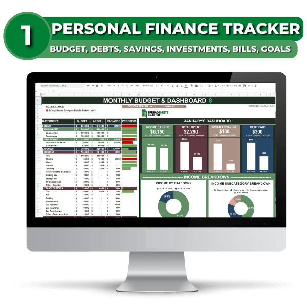 #1 Bundle: All-in-one Personal Finance Package - Improve Your Finances with this Personal Finance Bundle -