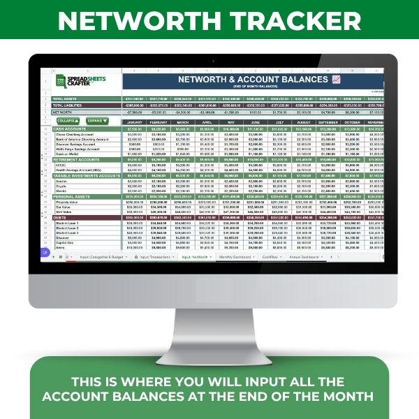 #1 Personal Finance Tracker - Achieve all your Goals with this Easy to use Spreadsheet-