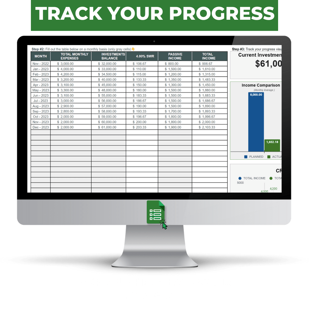 #1 Early Retirement Tracker & Dashboard - Early Retirement Plan