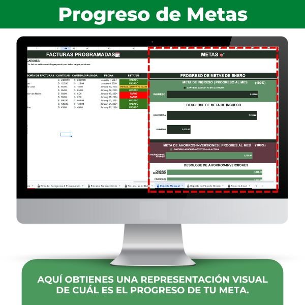 1 Finanzas Personales - Alcanza todas tus metas financiera con esta herramienta fácil de utillizar - Spreadsheets Crafter - Excel and Google Sheets
