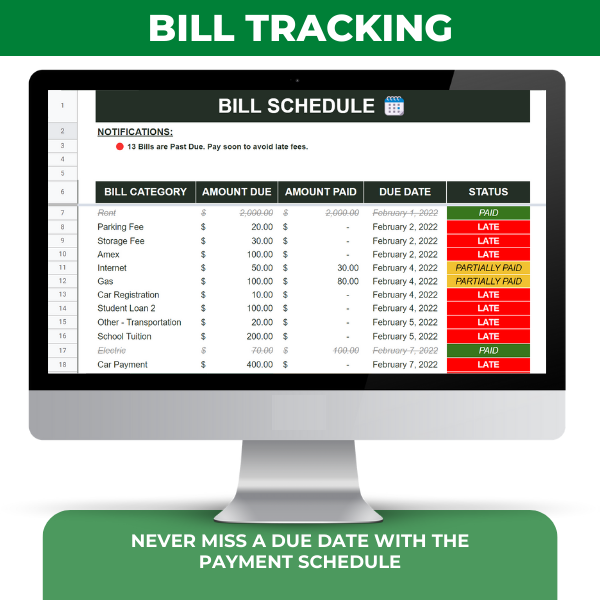 Seguimiento de finanzas personales | Hojas de cálculo de Google y Excel