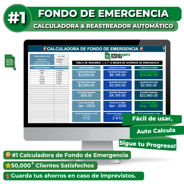 #1 Fondo de Emergencia - Calculadora y Rastreador Automático