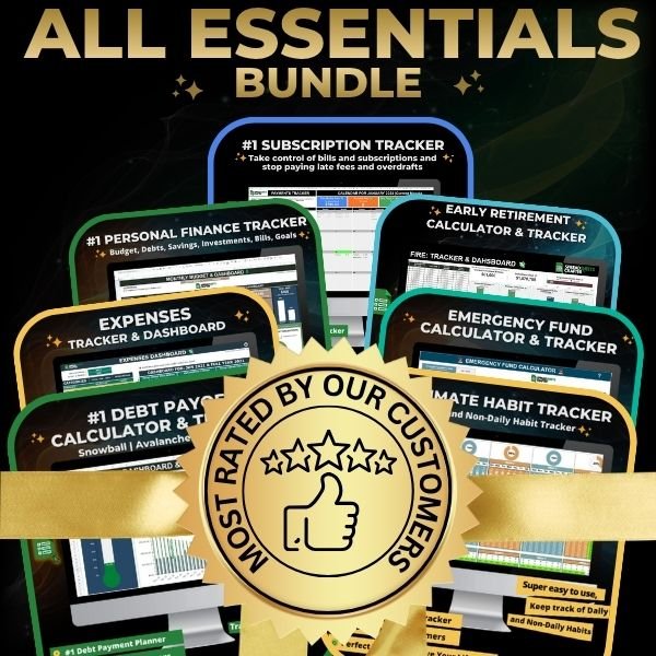 2026 All Essentials Bundle - Improve Your Lifestyle with Our Personal Finance and Development Templates - Spreadsheets Crafter - Excel and Google Sheets