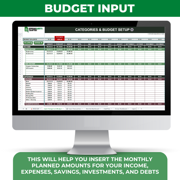 Personal Finance Tracker | Excel & Google Sheets