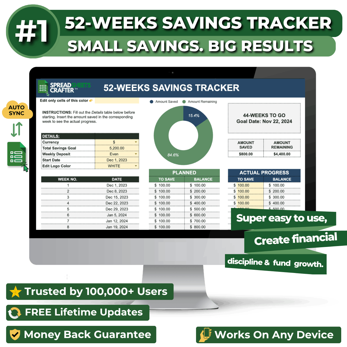 2026 Savings Challenge - 52 Weeks