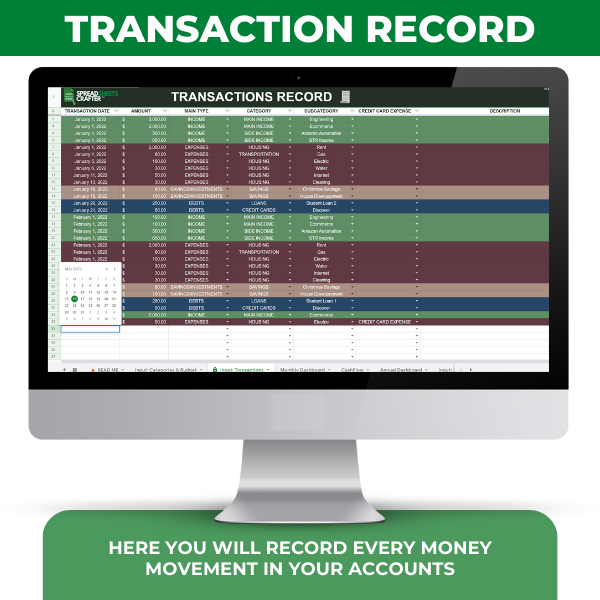 Personal Finance Tracker | Excel & Google Sheets