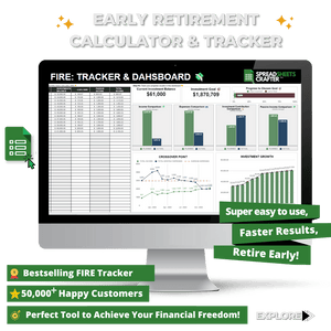 #1 Early Retirement Tracker & Dashboard - Early Retirement Plan