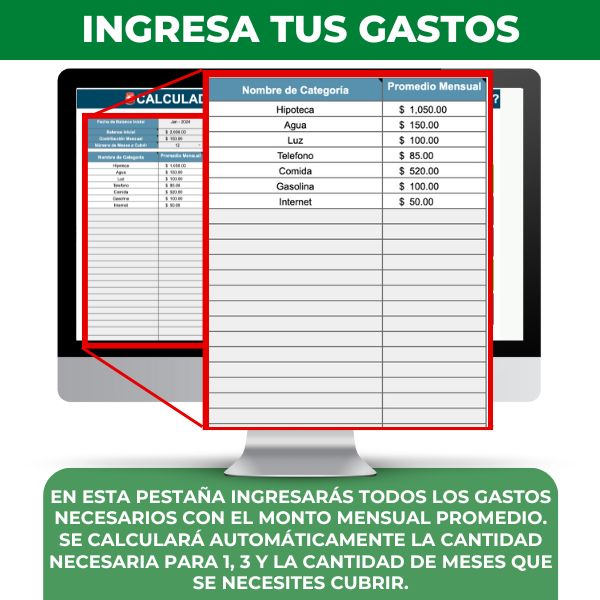 #1 Fondo de Emergencia - Calculadora y Rastreador Automático