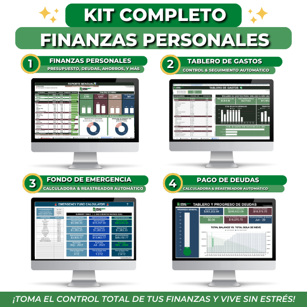 #1 Finanzas Personales - Alcanza todas tus metas financiera con esta herramienta fácil de utillizar