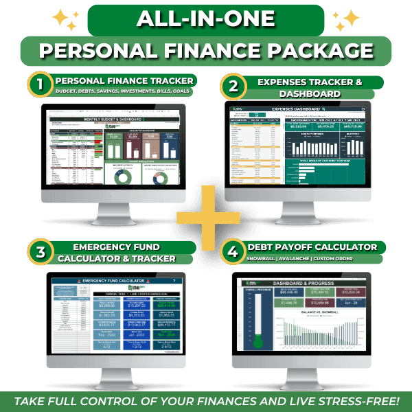 #1 Bundle: All-in-one Personal Finance Package - Improve Your Finances