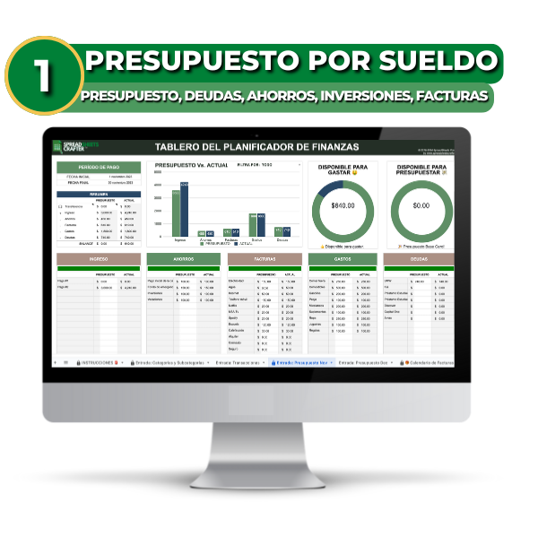 Combo: Presupuesto por Sueldo + Pago de Deudas