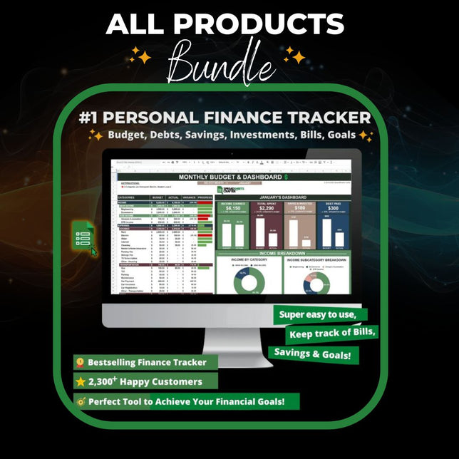 #1 All Essentials Bundle - Improve Your Lifestyle with Our Personal Finance and Development Templates