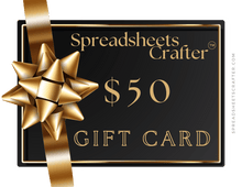 Load image into Gallery viewer, Spreadsheets Crafter Gift Card
