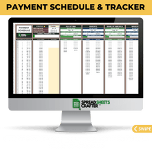 Load image into Gallery viewer, #1 Debt Payoff Calculator &amp; Tracker - Reach a Debt-Free Lifestyle Faster than Ever with this Simple to Use Spreadsheet
