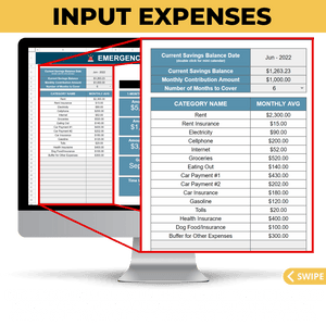 #1 Emergency Fund Calculator & Tracker - Be prepared for the Unexpected with this Easy to Use Spreadsheet