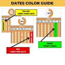 Load image into Gallery viewer, #1 Ultimate Habit Tracker - Improve your Lifestyle with this Easy to use Spreadsheet
